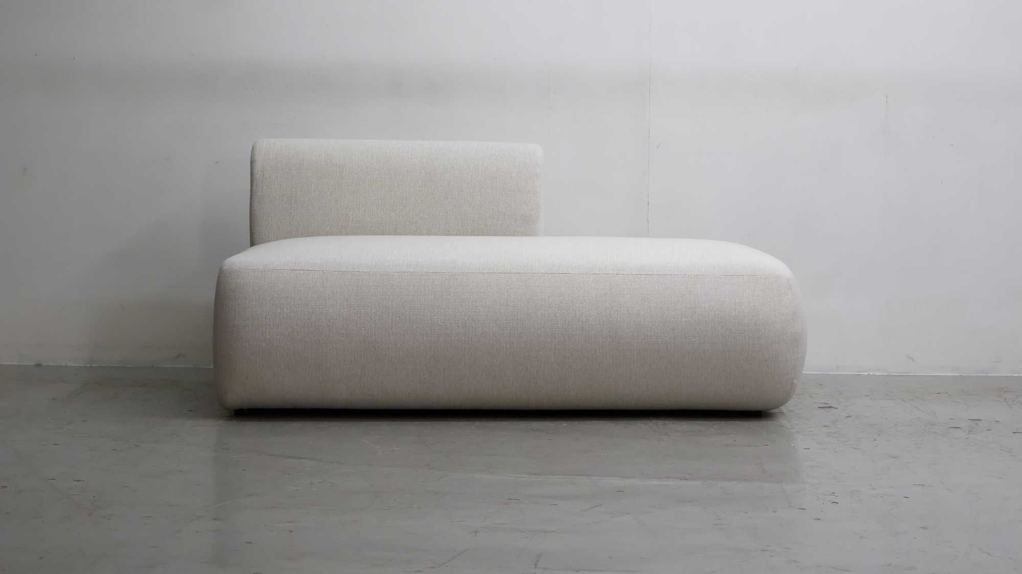 Sub Szezląg NOWA SOFA 3 os. KANAPA tkanina obły kształt Sofia Westwing