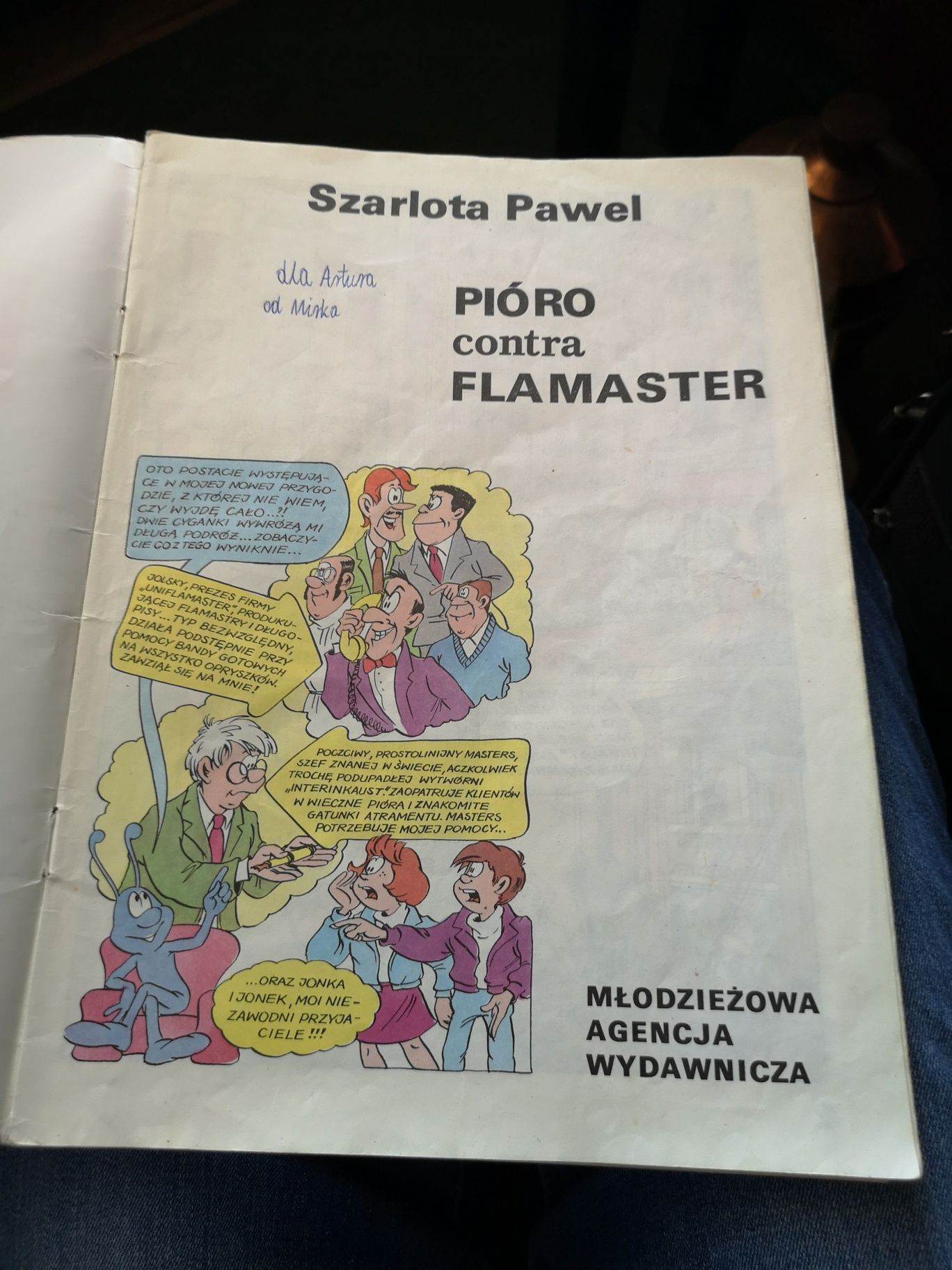 Pióro Contra Flamaster - Szarlota Paweł komiks 1985