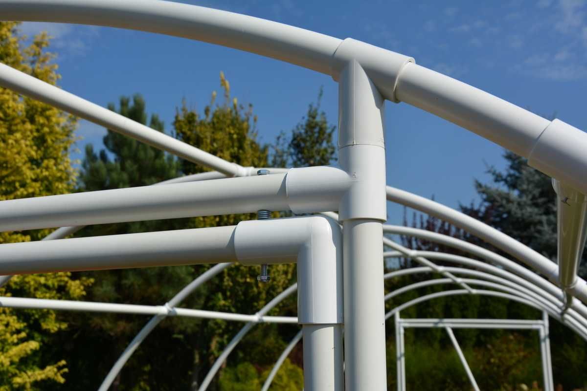Tunel Foliowy Ogrodowy Szklarnia 6x3x2,1m Folia 4-sez LEMAR 2 Drzwi