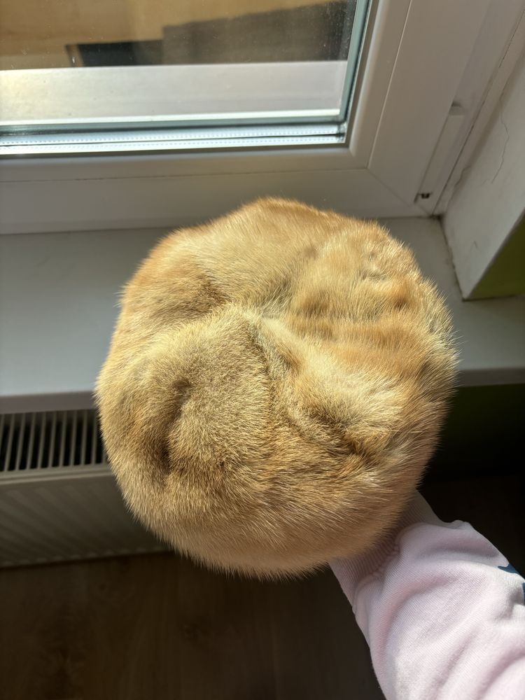 Czapka z naturalnego futra