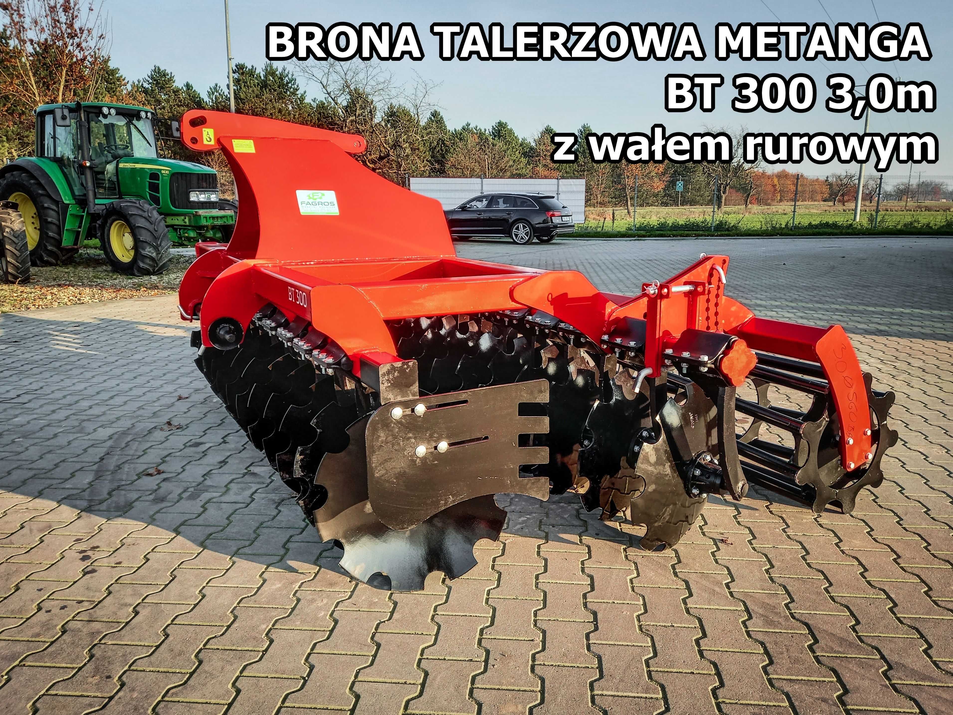 *RATY* brona agregat talerzowy uprawowy siewny 2.5m 2.7m 3.0m DOSTAWA!