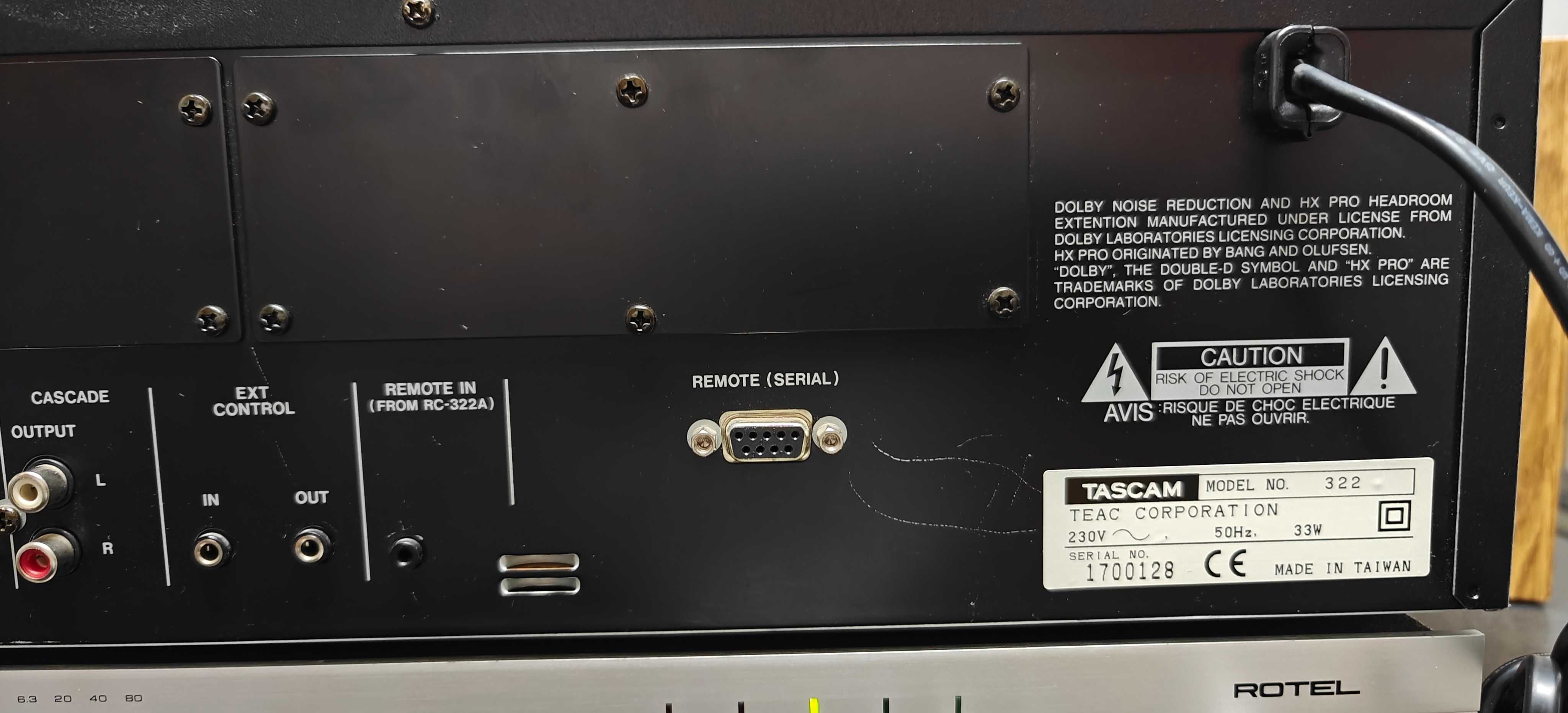 Magnetofon TASCAM 322 deck dwukasetowy