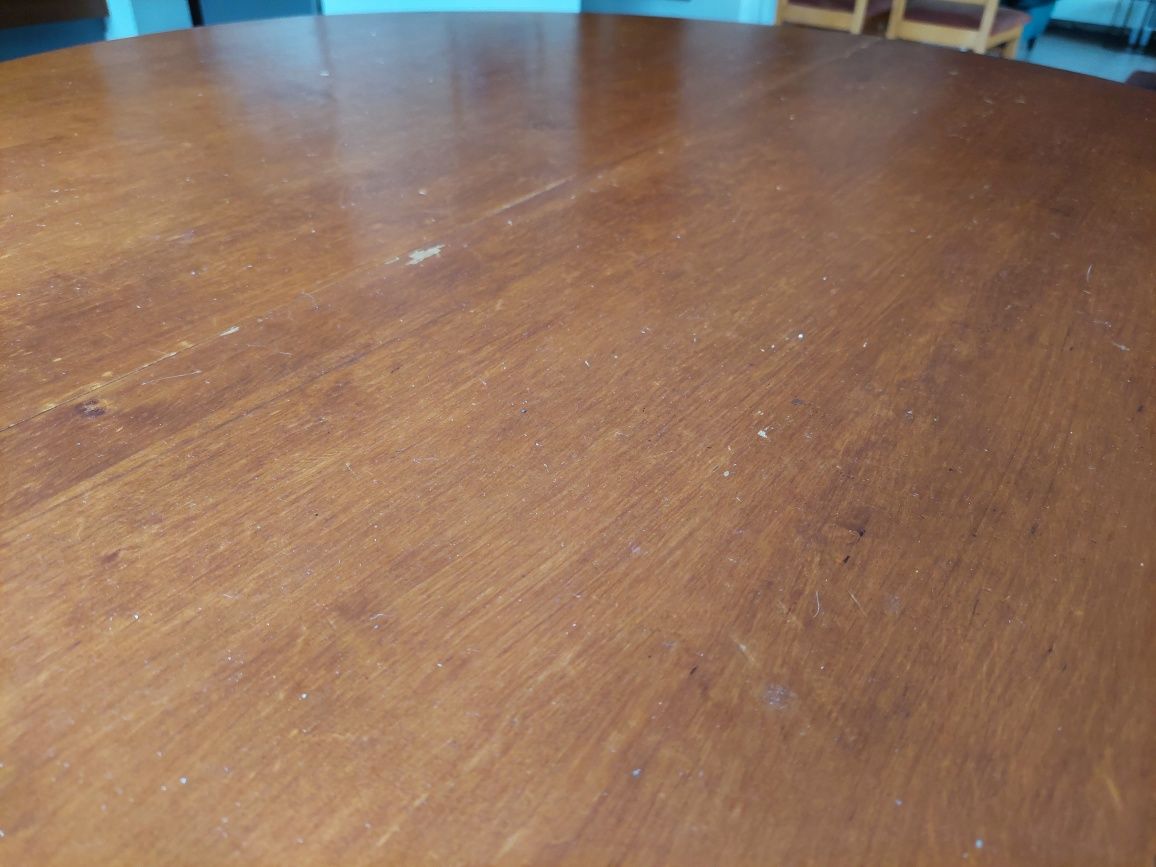 Stół drewniany, 4 krzesła