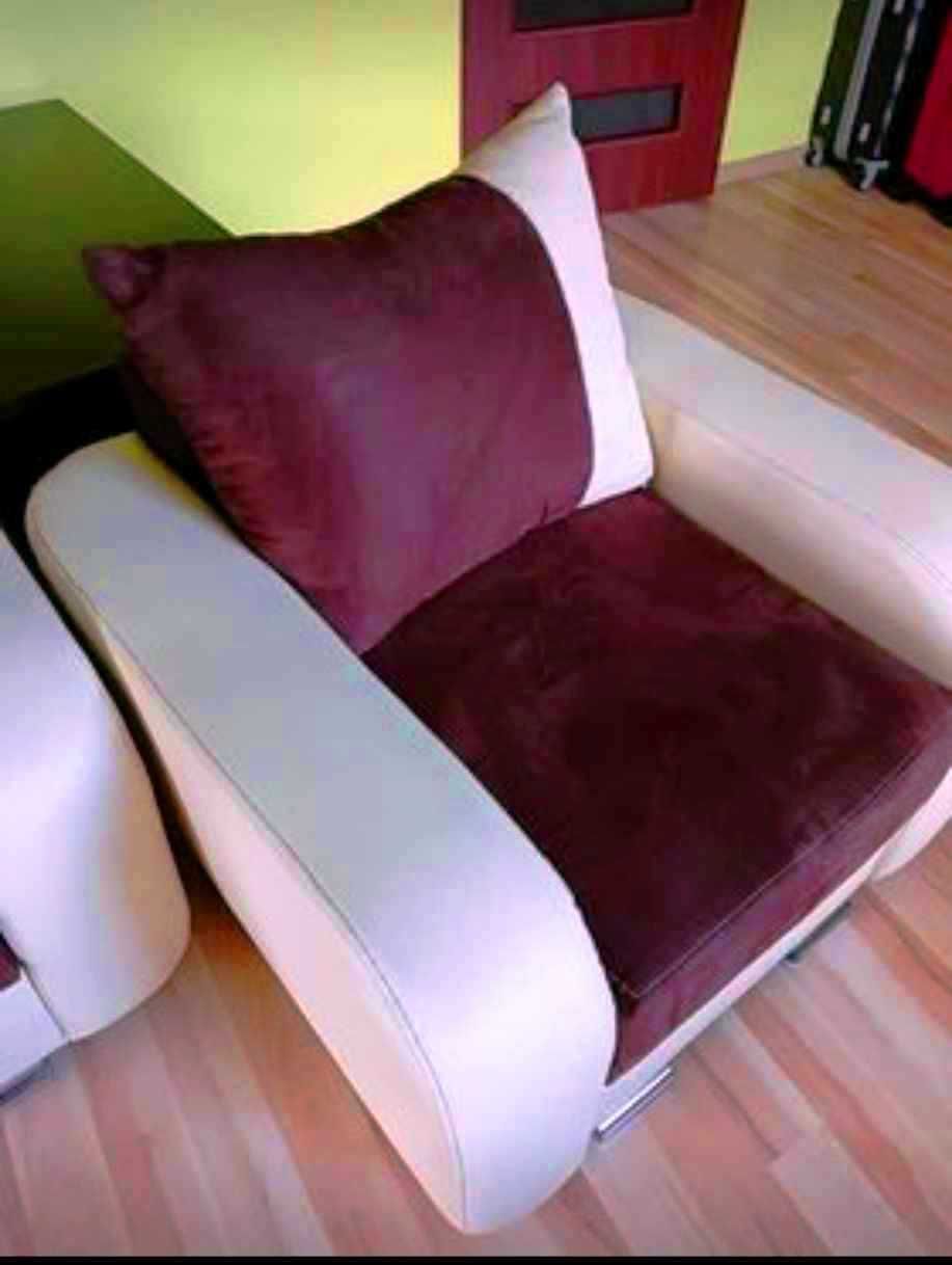 Fotel wypoczynkowy eco-skóra