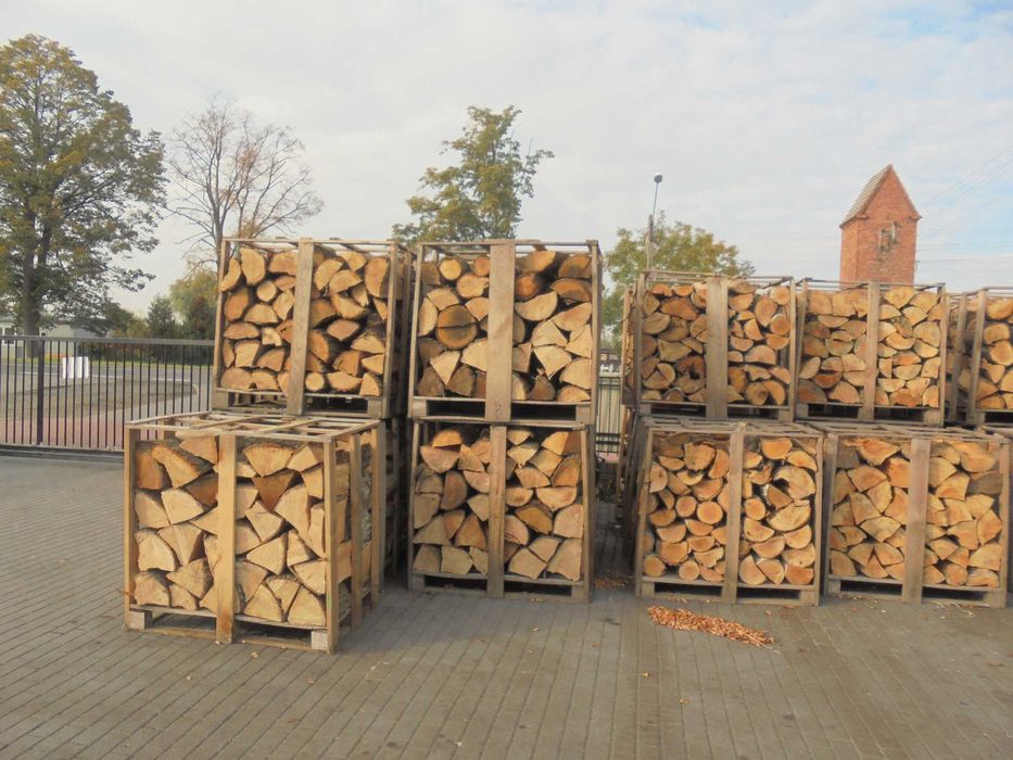 drewno kominkowe na paletach  32-35cm