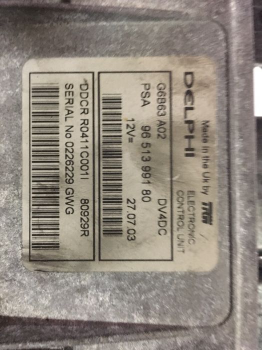 Centralina citroen C 3 1.4 HDI