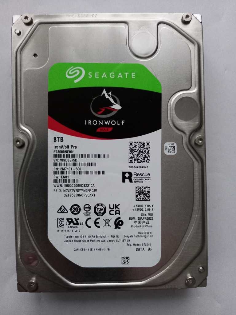 Dysk 8TB Seagate NAS ST8000NE001 SATA III 7200RPM  prawie nowy