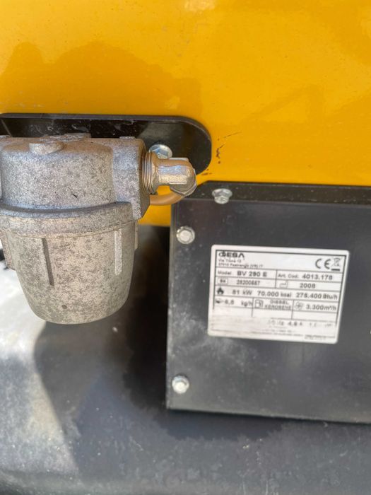 Nagrzewnica olejowa MASTER BV 290 E - 85 kW, z odprowadzaniem spalin