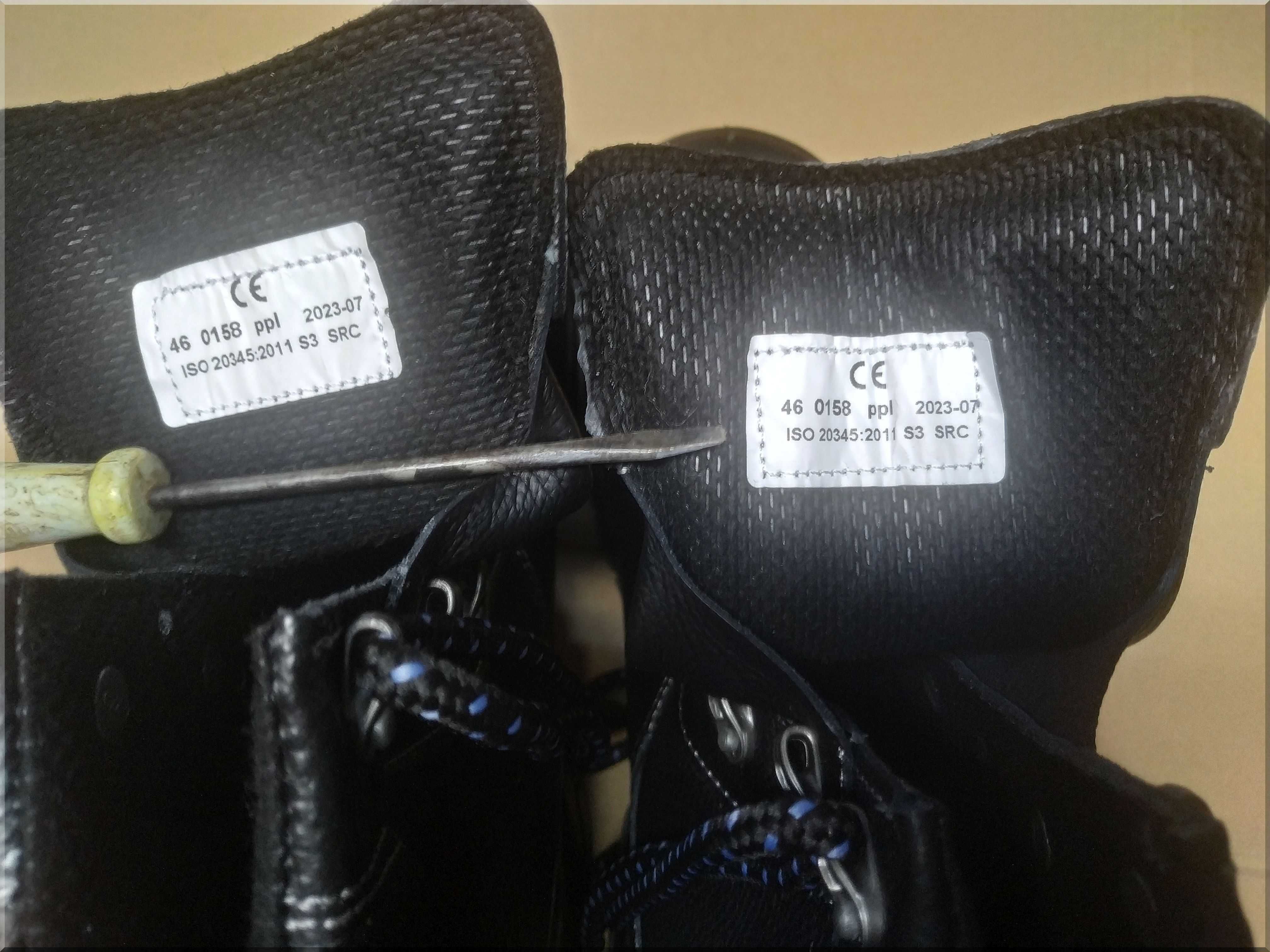 Buty robocze ochronne ocieplane za kostkę roz.46