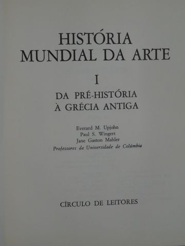 História Mundial da Arte de Everard M. Upjohn - 6 Volumes