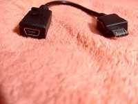 Кабель шнур удлинитель переходник micro usb папа на mini usb мама