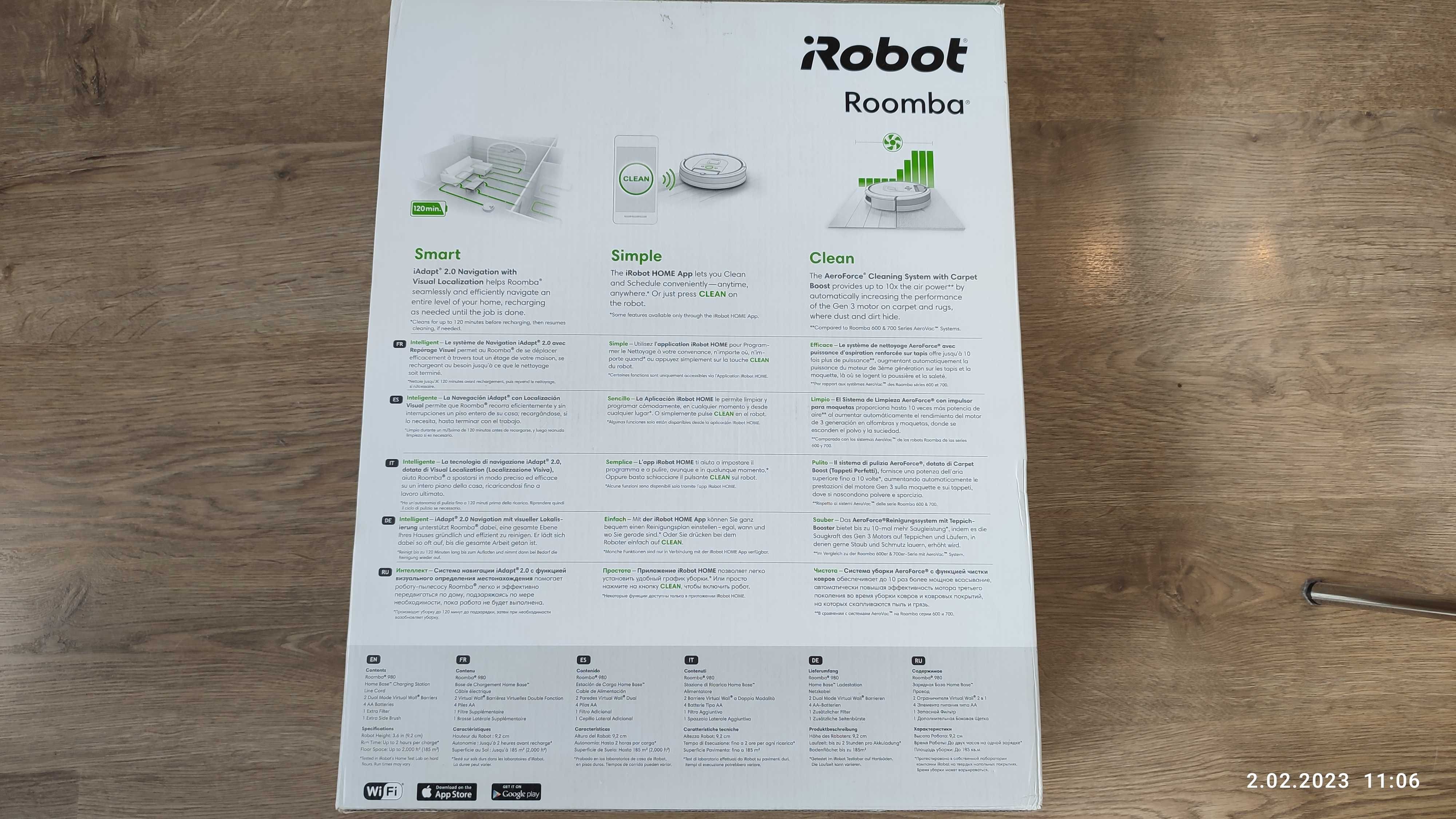 iRobot Roomba 980 fabrycznie nowa