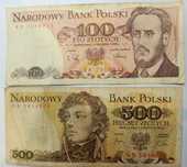 PRL.  Banknoty i monety.
