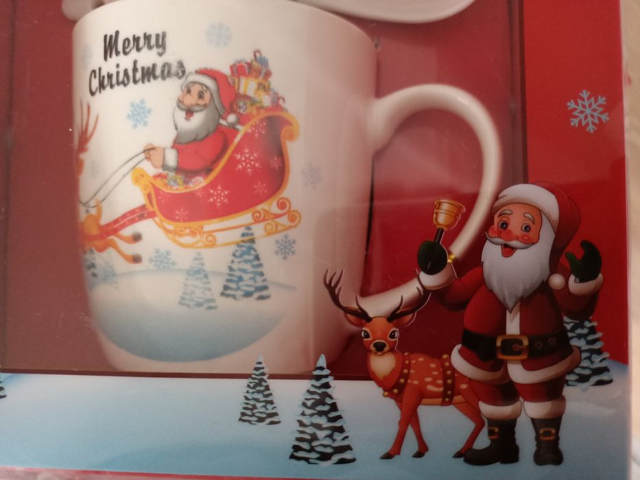 Duży kubek świąteczny z Mikołajem prezent