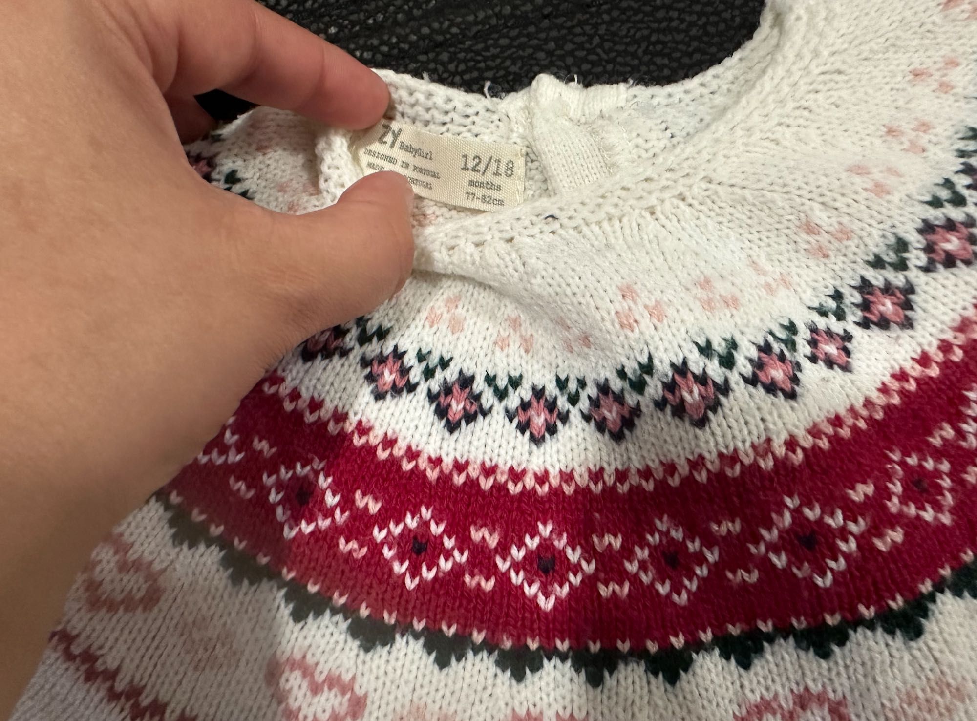 Camisola Branca e Bordeaux (12-18M) Zippy