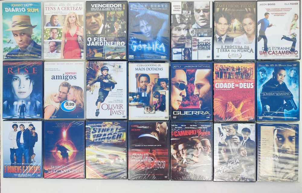 Pack 137 DVDs SELADOS / Novos