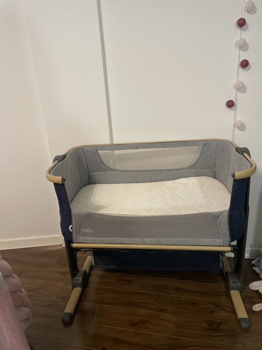 Łóżeczko dostawne Lionelo 3w1 Timon z kółkami do lekkiego odświeżenia