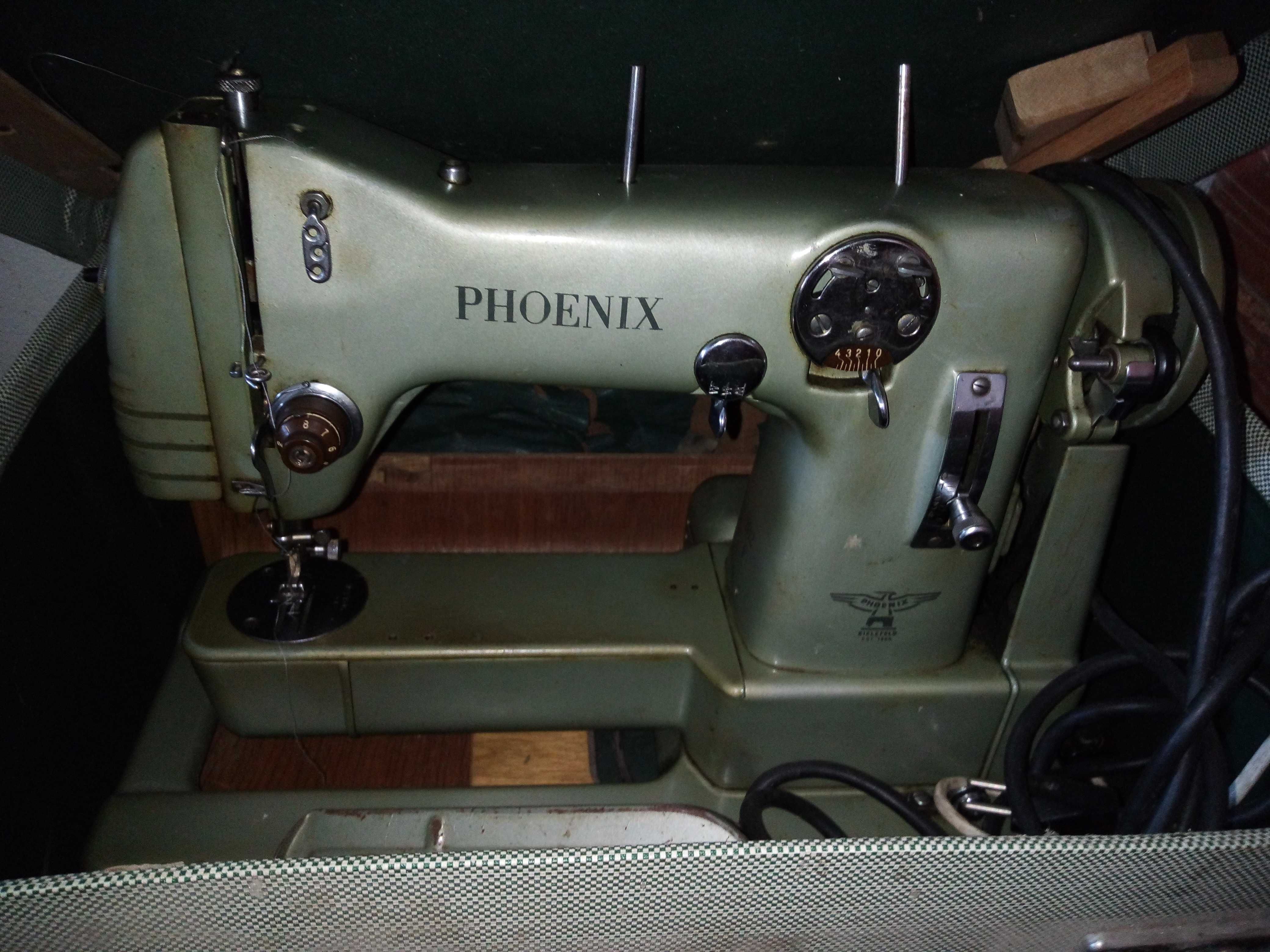 Máquina de costura PHOENIX, elétrica, finais de 1940/inícios de 1950