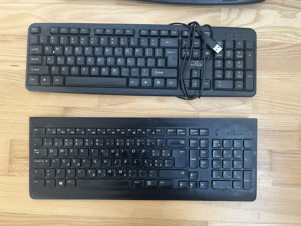 Lenovo Logitech Klawiatura komputerowa przewodowa i bezprzewodowa