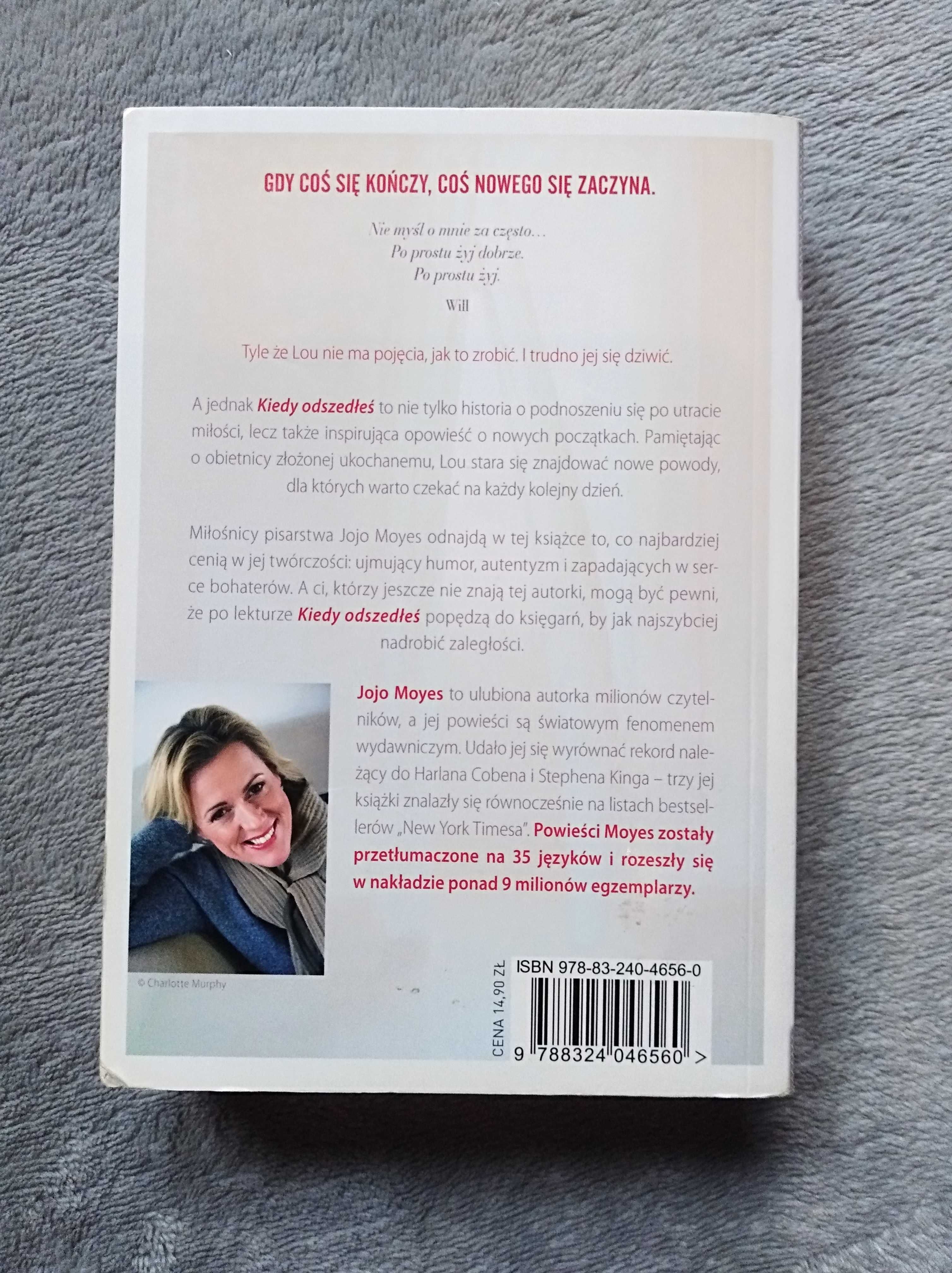 Jojo Moyes "Kiedy odeszłeś" wydanie kieszonkowe