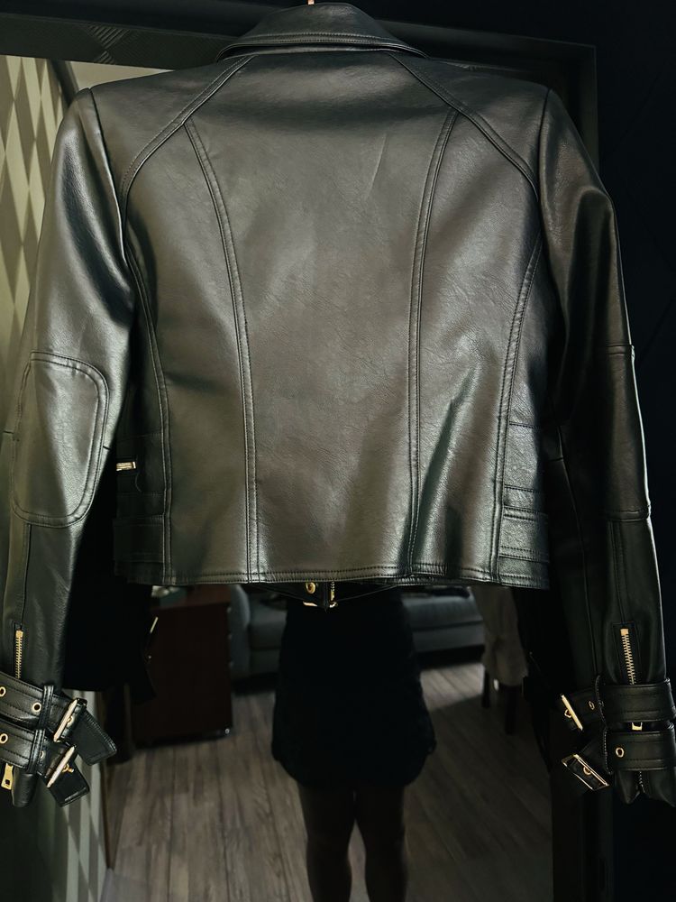 Шкіряна куртка BALMAIN