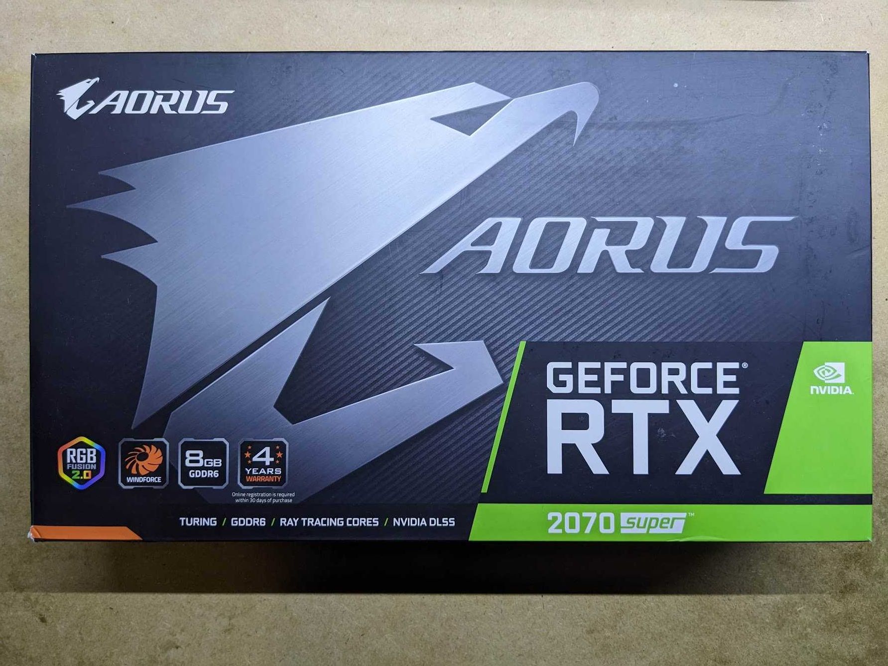 Gigabyte GeForce RTX 2070 Super Aorus 8gb