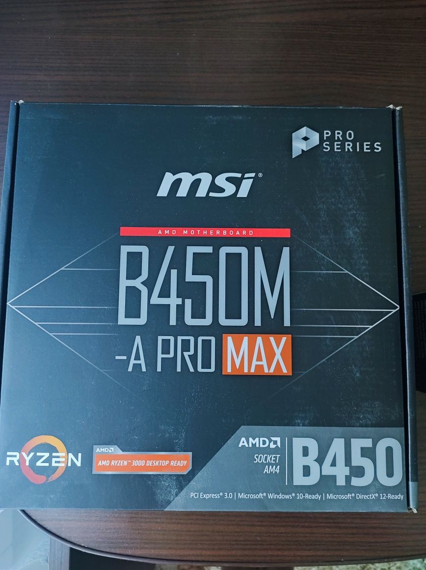 Материнська плата MSI B450+Ryzen 3 3300x
