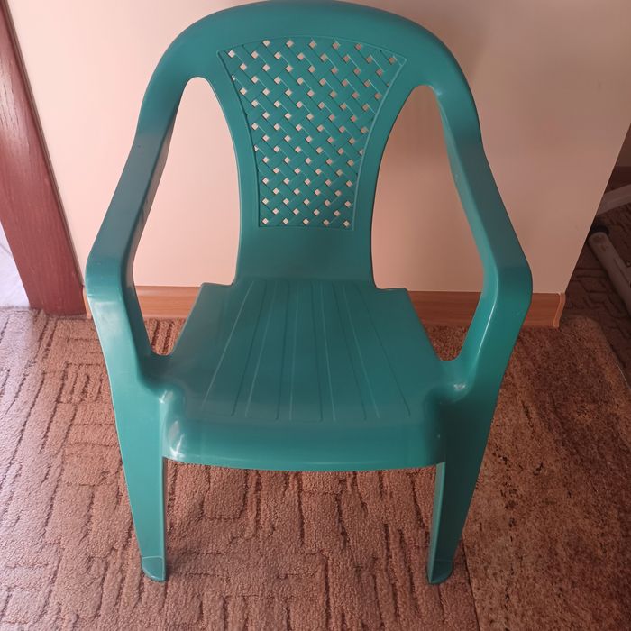Krzesełko plastikowe zielone dziecięce