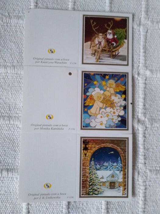 Conjunto de Cartões/Postais de Boas Festas