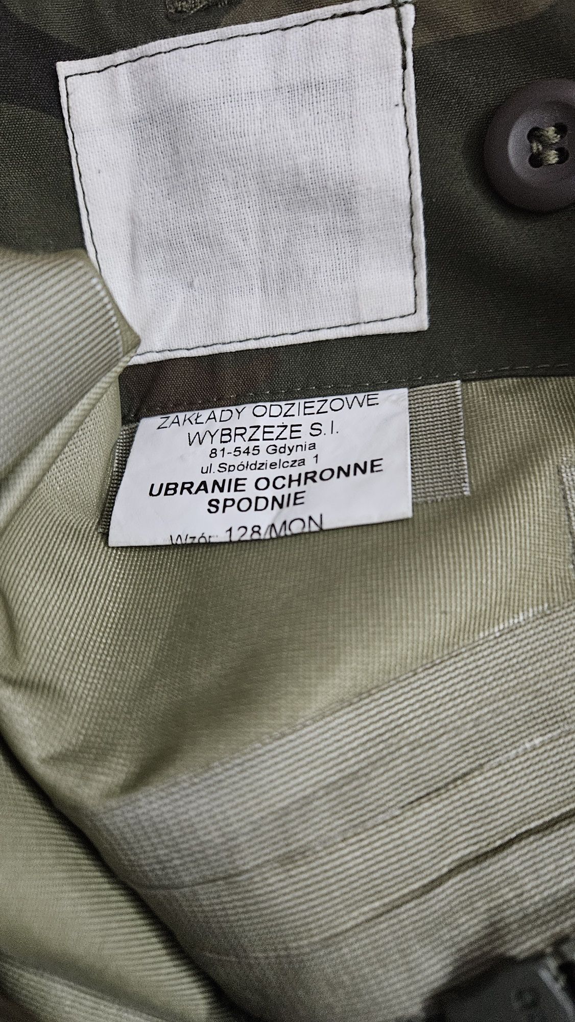 Spodnie ubrania ochronnego (gore-tex) wz. 128/MON