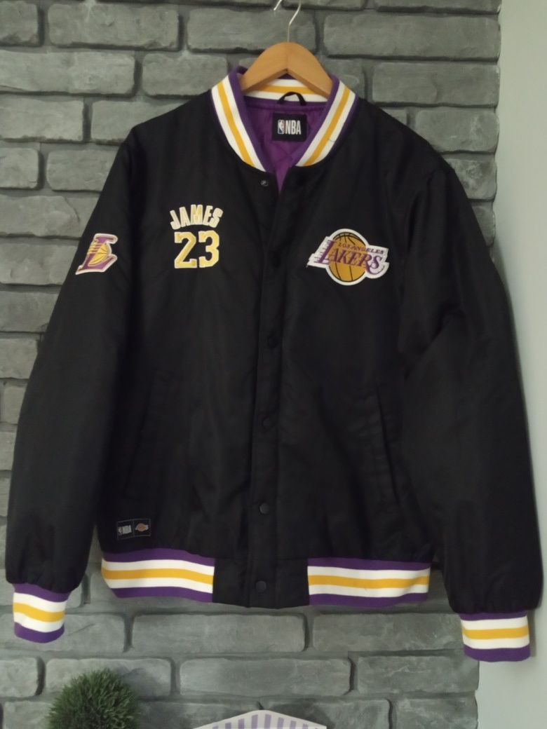 Kurtka bejsbolówka Vintage, Los Angeles Lakers, NBA, rozmiar L