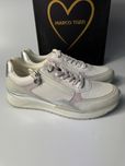 Nowe damskie sneakersy z zamkiem MARCO TOZZI kremowe 41
