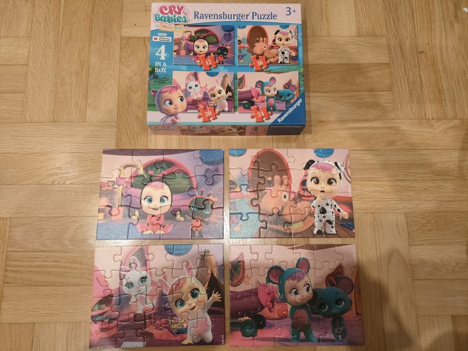 Paczka puzzle firmy Trefl oraz Ravensburger 3+ BDB stan