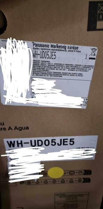 Moduł zewnetrzny pompy ciepła Panasonic
Aquarea HP 5kW WH-UD05JE5