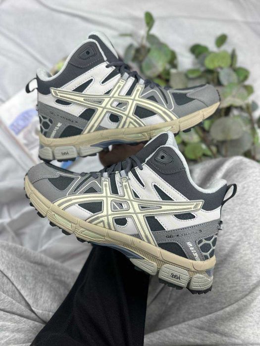 ‼️НОВІ Кросівки Asics Gel Kahana 8 Gore-Tex Fur Grey Beige