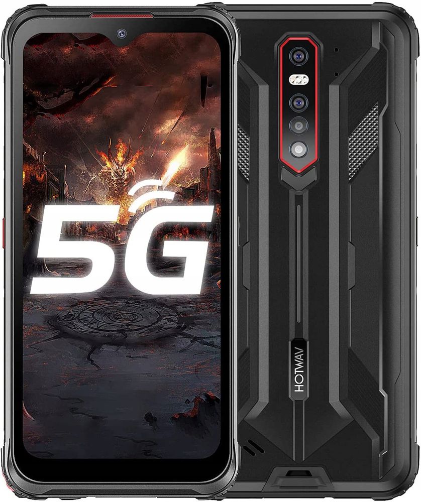 Pancerny budowlany Smartfon HOTWAV Cyber 7 8 GB / 128 GB 5G czarny