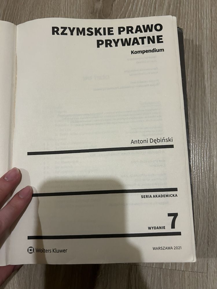 Rzymskie prawo prywatne kompendium Antoni Dębiński