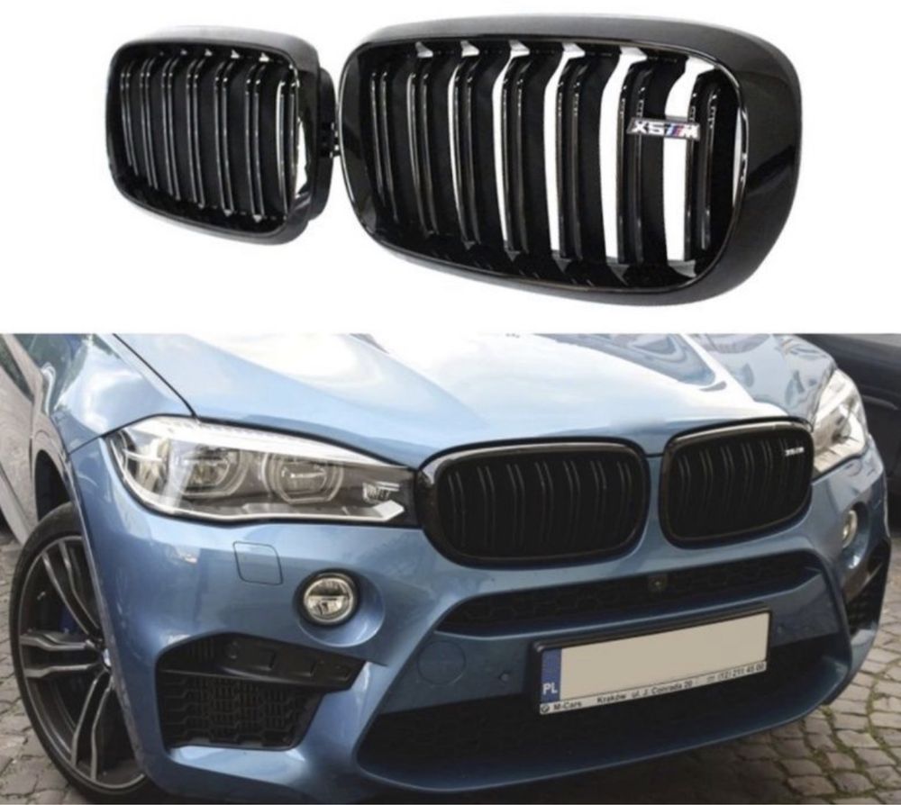 Решетка радиатора ноздри BMW Е70 F10 F30 F15 ф25 E60 Е39 Е46 E90 бмв