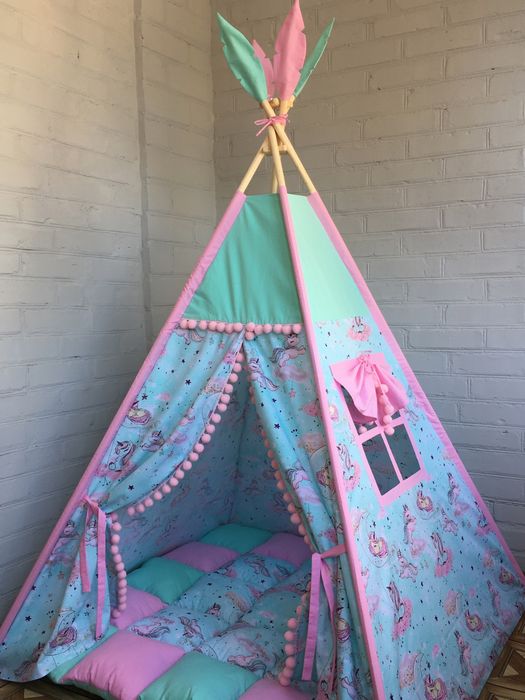 Вігвам дитяча палатка тіпі шалаш будиночок для ігр