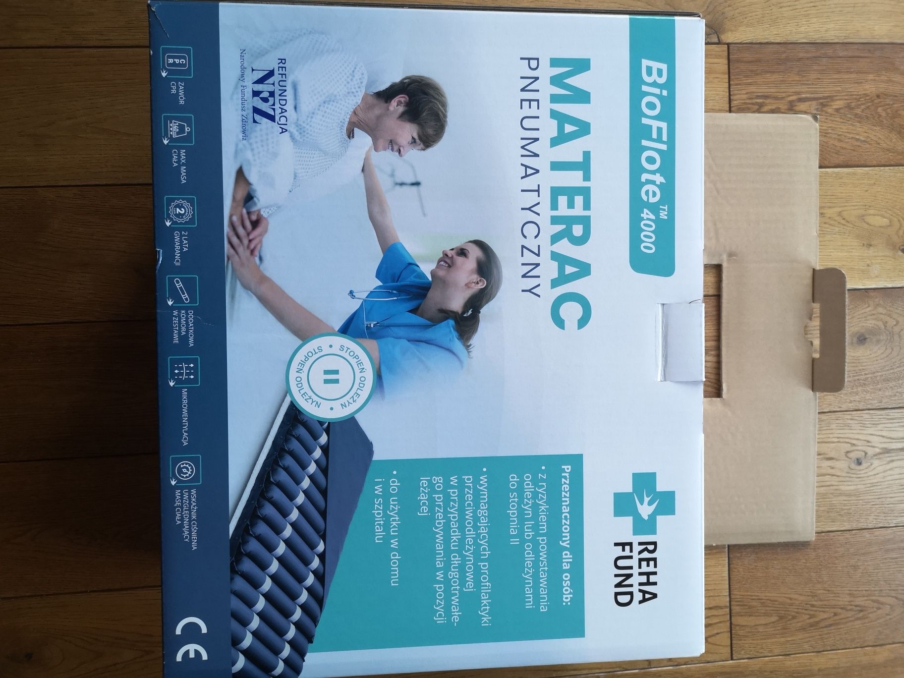 Materac pneumatyczny, przeciwodleżynowy
