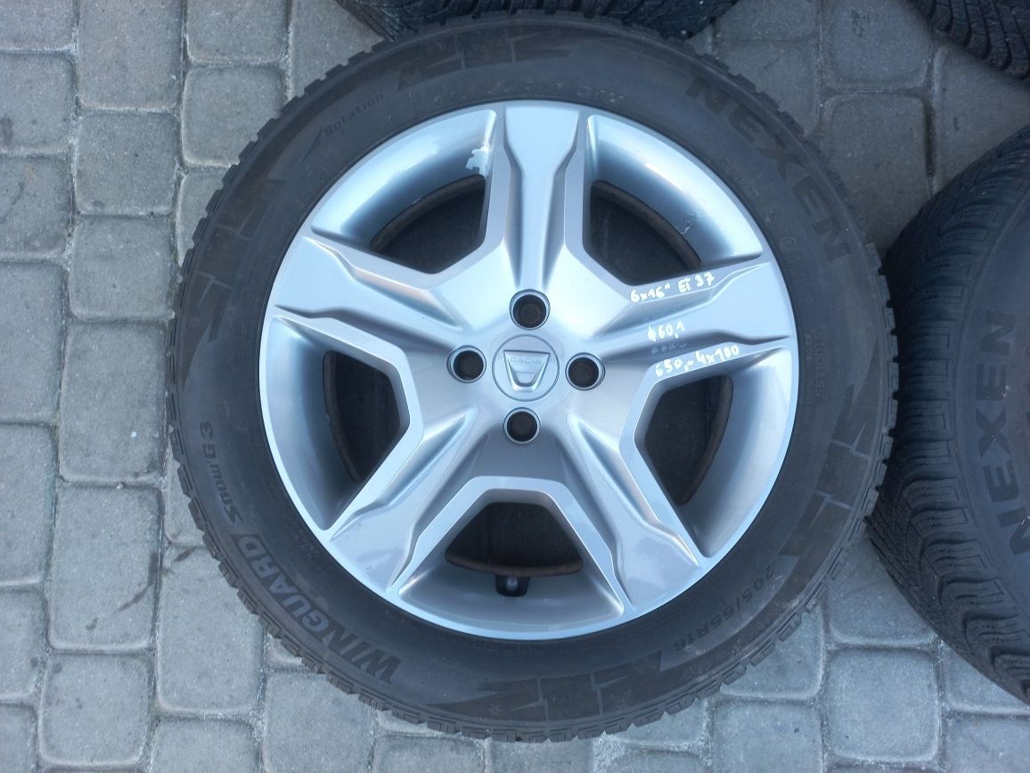 Koła zimowe 16" 4x100 Dacia