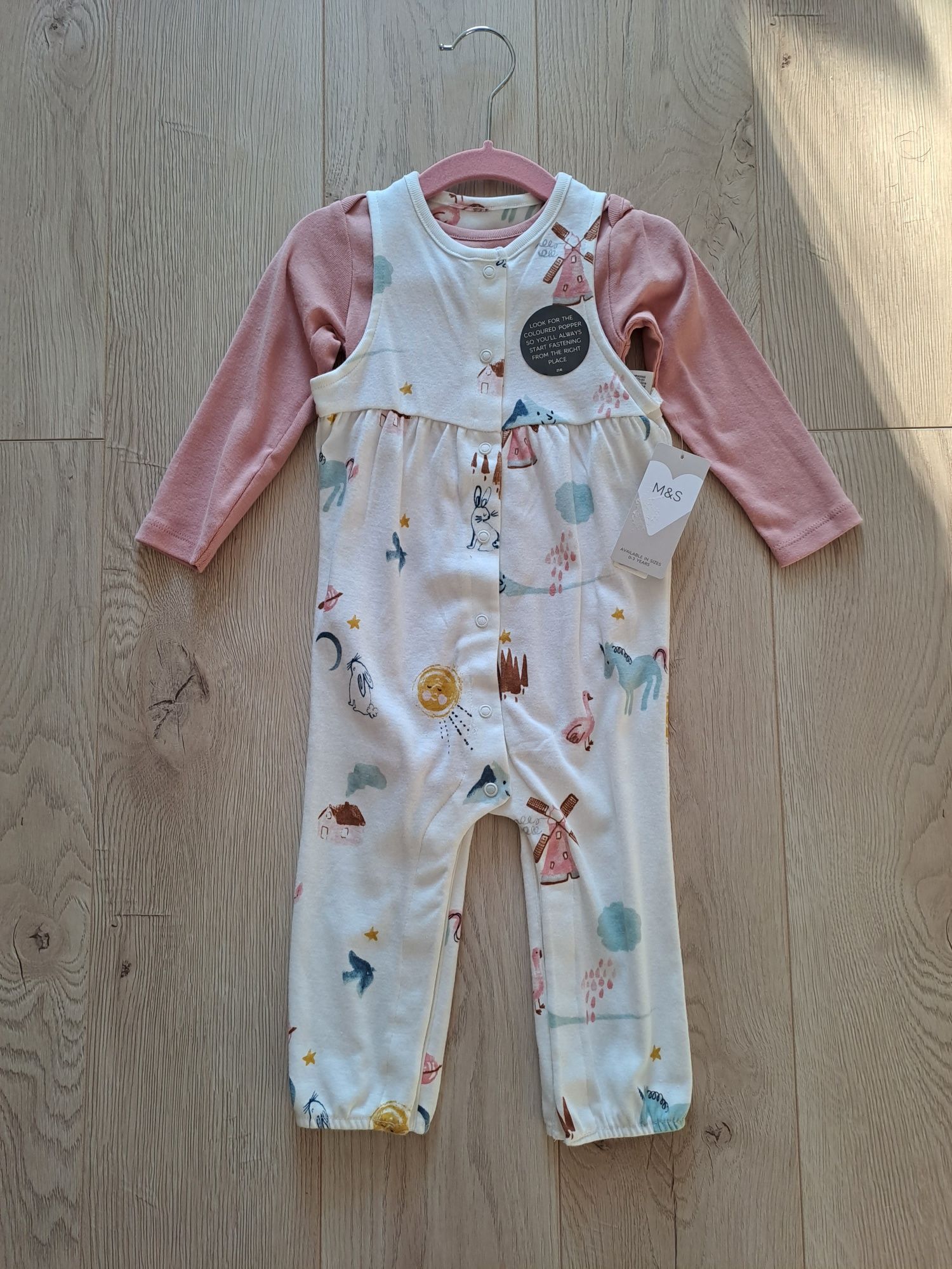 Zestaw pajac + body Marks and Spencer 12-18 m-cy