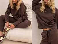 Lemonada dres set czekolada joggery + bluza S-M