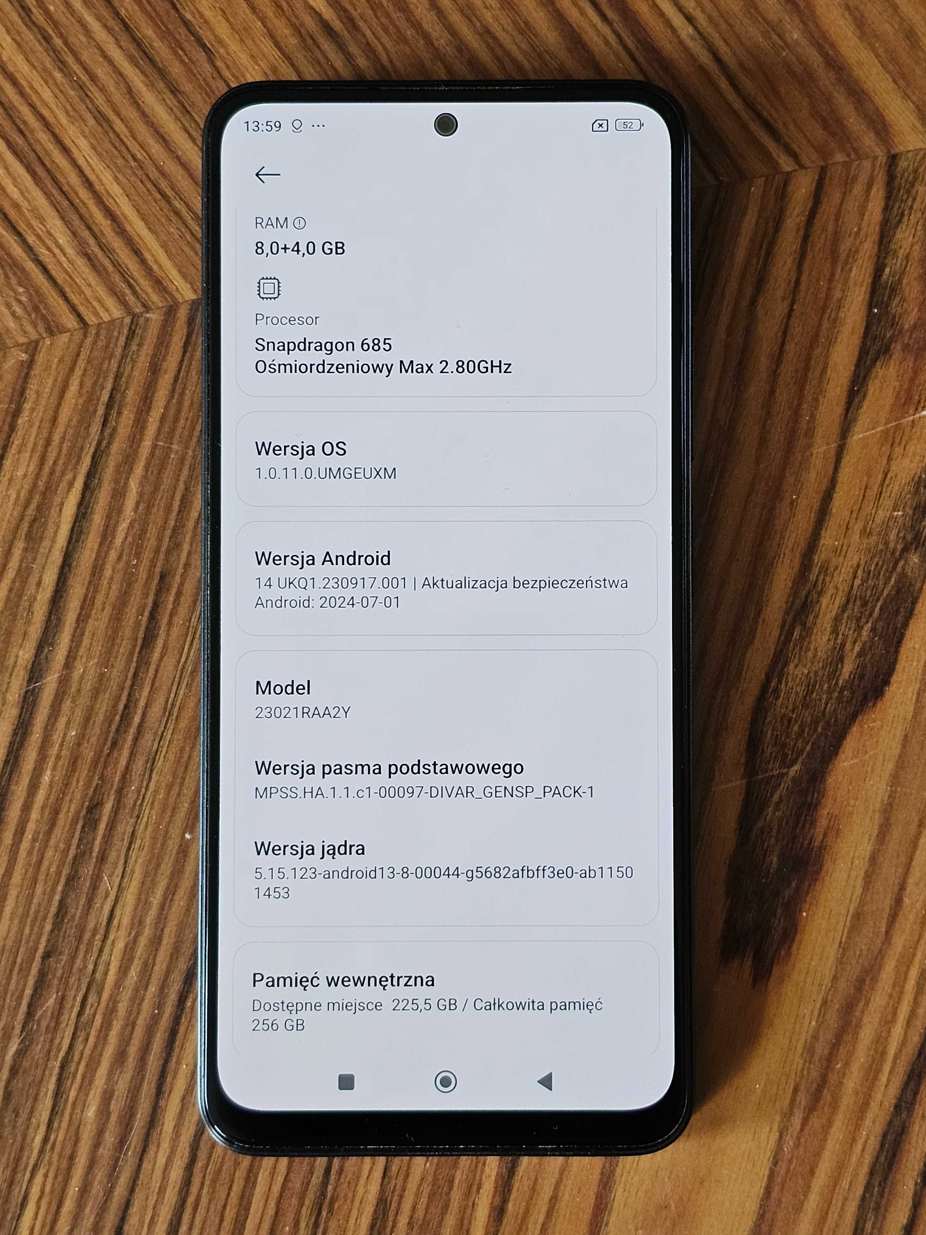 Smartfon Xiaomi Redmi Note 12 + 2x etui - PL - BDB stan - gwarancja 2m