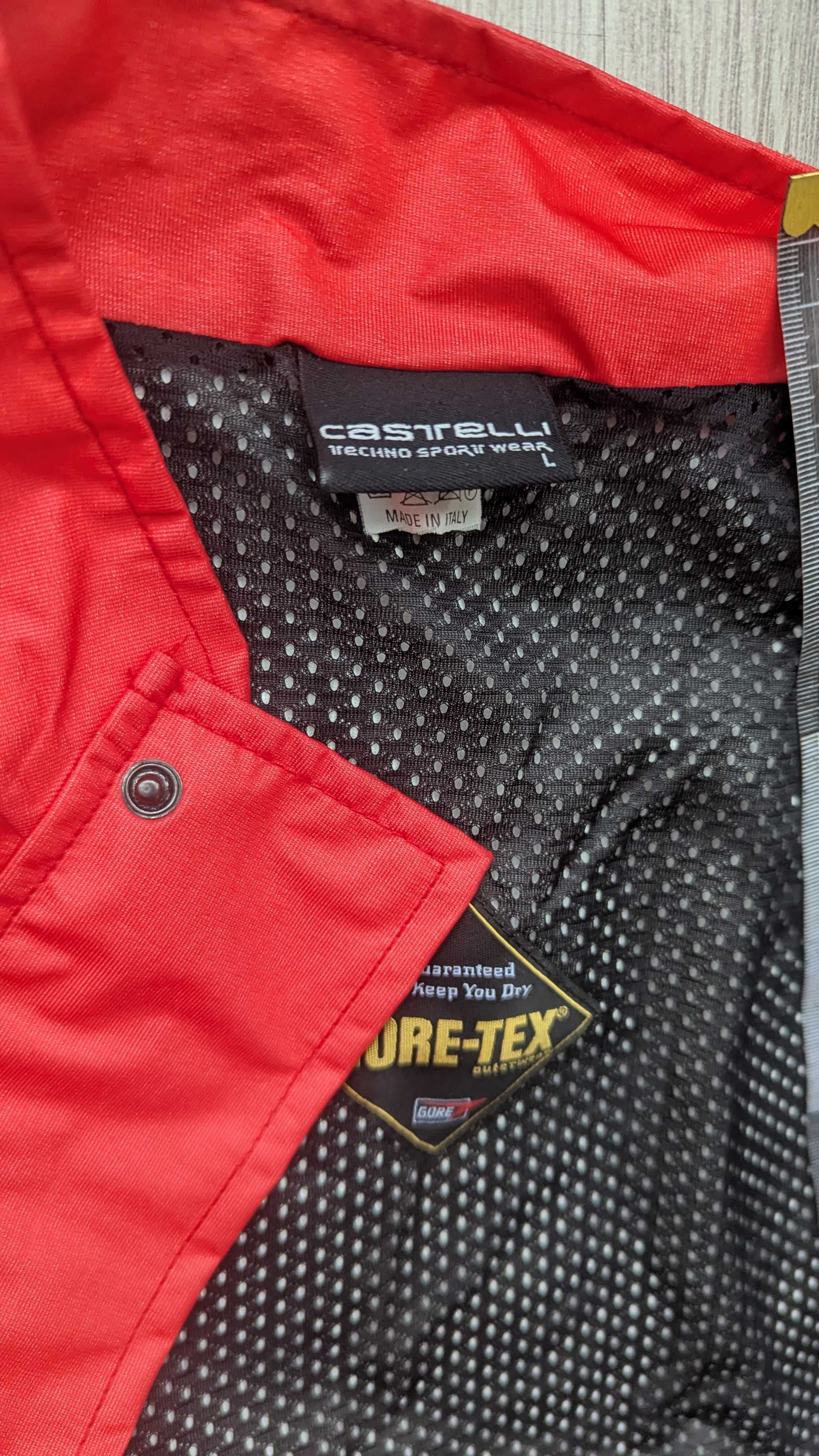 Castelli gore-tex жіноча вітровка, велокуртка, L вінтаж, made in Italy