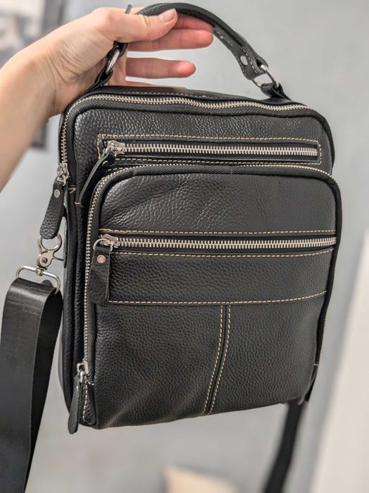 Цікава чоловіча шкіряна сумка -барсетка