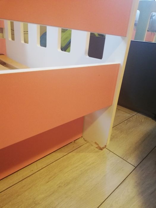 Łużko dziecięce drewniane