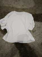 bluzka koszulka t-shirt L Zara, biała