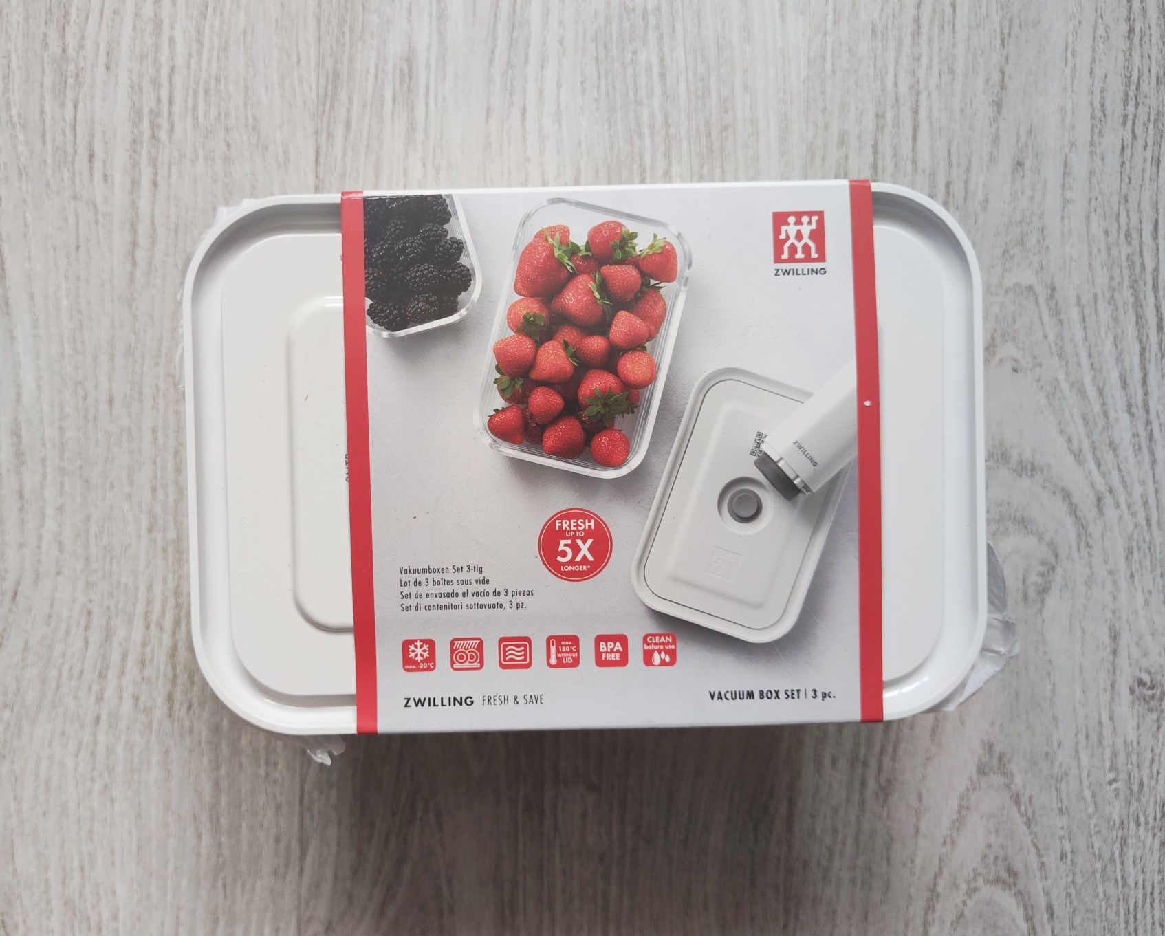 Набор вакуумных контейнеров Zwilling Fresh & Save 3шт (Стекло)