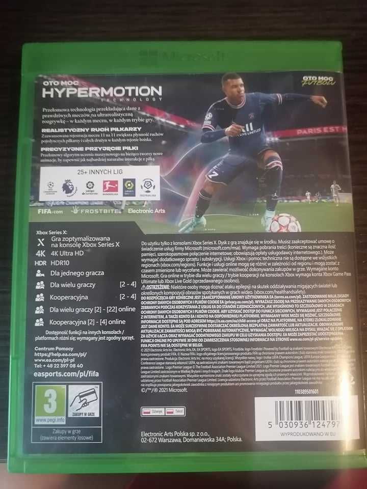 FIFA 22 Polska wersja/Xbox/Xbox series x/Xbox series s. do negocjacji
